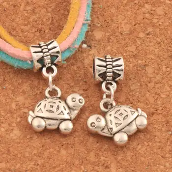 Wealth Turtle Tortoise Big Hole Beads 24.2x13mm 100PCS zinc alloy Fit European Bracelets Jewelry DIY B1178
Wealth Turtle Tortoise Big Hole Beads 24.2x13mm 100PCS zinc alloy Fit European Bracelets Jewelry DIY B1178