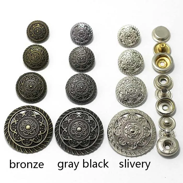 15/17/20/30/25mm 4in one Snap Buttons Fasteners Pres prong Stud vintage metal rivet for handmade Gift Craft DIY Sewing wallet Wh
15/17/20/30/25mm 4in one Snap Buttons Fasteners Pres prong Stud vintage metal rivet for handmade Gift Craft DIY Sewing wallet Wh