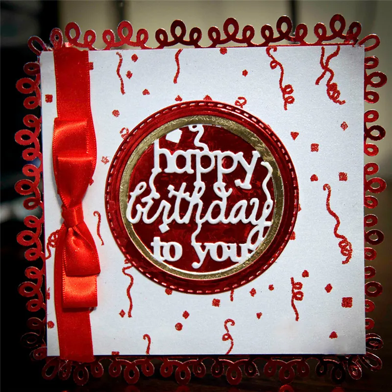 YaMinSanNiO Die Happy Birthday To You Metal Cutting Dies Circle Dies Scrapbooking for Card Making Embossing Cut New Craft 2019
YaMinSanNiO Die Happy Birthday To You Metal Cutting Dies Circle Dies Scrapbooking for Card Making Embossing Cut New Craft 2019