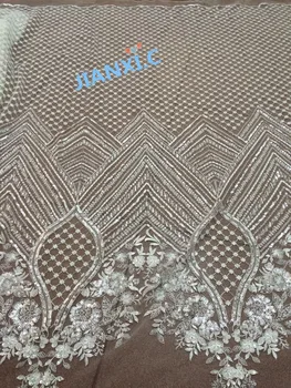 African Lace Fabric special JIANXI.C-81047 Nigerian French Lace Fabric with full beads High Quality Tulle lace Fabric
African Lace Fabric special JIANXI.C-81047 Nigerian French Lace Fabric with full beads High Quality Tulle lace Fabric