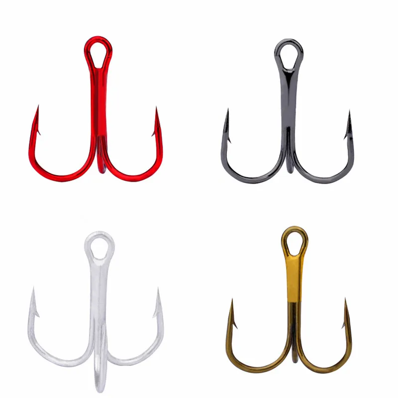 Fishing Hook 50pc /2/4/6/8/10/12/14# High Carbon Steel Treble Hook Fishing Gear Black / Brown / White Hook
Fishing Hook 50pc /2/4/6/8/10/12/14# High Carbon Steel Treble Hook Fishing Gear Black / Brown / White Hook