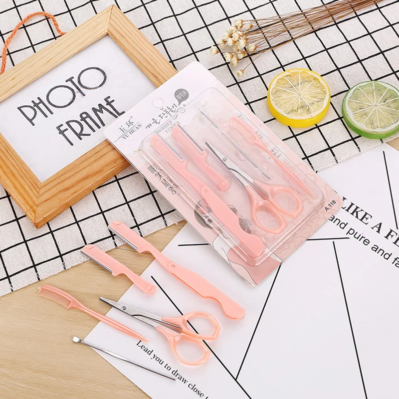 5Pcs/Set Professional Makeup Eyebrow Tools Female Eyebrow Eyelash Trimmer Ear Spoon Scissors Kits Face Makeup Accessories
5Pcs/Set Professional Makeup Eyebrow Tools Female Eyebrow Eyelash Trimmer Ear Spoon Scissors Kits Face Makeup Accessories