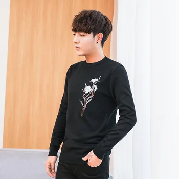 men's knitted sweater Korean version of the body trim round collar turtleneck shirt male bird embroidery plus size M--XXXL
men's knitted sweater Korean version of the body trim round collar turtleneck shirt male bird embroidery plus size M--XXXL