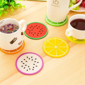 1PC Fruit coaster Silicone Pad glass mats for hot drink holder individul kitchen table Mat tools placemat stand hot coasters
1PC Fruit coaster Silicone Pad glass mats for hot drink holder individul kitchen table Mat tools placemat stand hot coasters