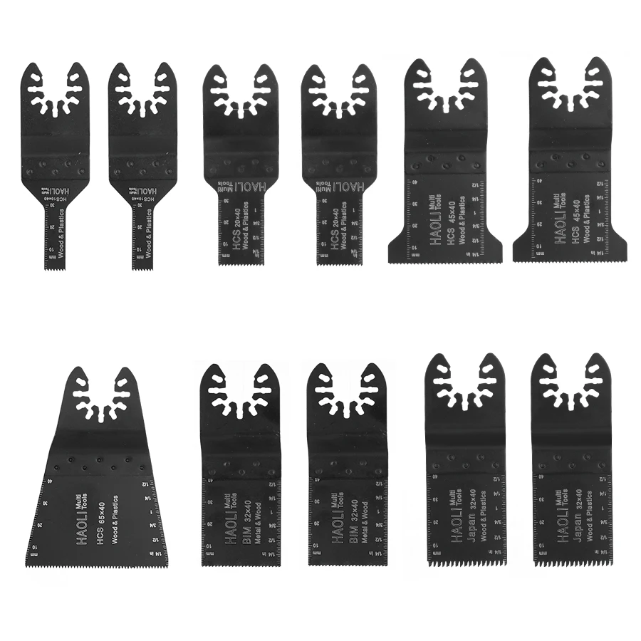 HAOLI 11 pcs/set quick change oscillating multi Tool Saw Blade Accessories fit for Multimaster power tools for Fein,Dremel
HAOLI 11 pcs/set quick change oscillating multi Tool Saw Blade Accessories fit for Multimaster power tools for Fein,Dremel