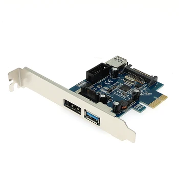 2x USB3.0 Power eSATA PCIe Card 9pin USB eSATA PCI-e Adapter Converter Card with SATA Power Socket
2x USB3.0 Power eSATA PCIe Card 9pin USB eSATA PCI-e Adapter Converter Card with SATA Power Socket