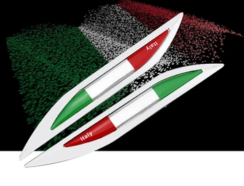 New Car Sticker Salix Leaf Shape Italian Flag Metal Side Blade Fender Vinyl Decal Refitting Styling Car Accessory
New Car Sticker Salix Leaf Shape Italian Flag Metal Side Blade Fender Vinyl Decal Refitting Styling Car Accessory