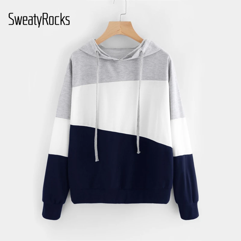 SweatyRocks Cut And Sew Patchwork Hoodie Women Color Block Long Sleeve Exercise Pullovers Sweatshirts Casual School Sweatshirts
SweatyRocks Cut And Sew Patchwork Hoodie Women Color Block Long Sleeve Exercise Pullovers Sweatshirts Casual School Sweatshirts