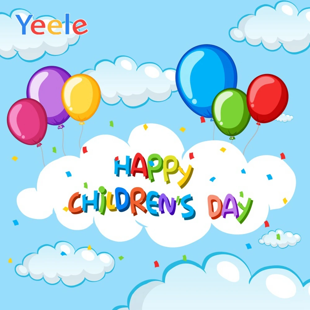 Yeele Cartoon Clouds Color Balloons Happy Children Day Photography Background Scene Child Photographic Backdrop For Photo Studio
Yeele Cartoon Clouds Color Balloons Happy Children Day Photography Background Scene Child Photographic Backdrop For Photo Studio