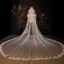 Luxury 3.5 Meters Two Layers Ivory Beautiful Cathedral Lace Bridal Veils Wedding Veil With Comb Veu De Noiva Free Shipping
Luxury 3.5 Meters Two Layers Ivory Beautiful Cathedral Lace Bridal Veils Wedding Veil With Comb Veu De Noiva Free Shipping