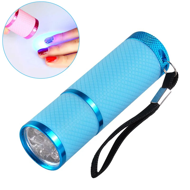 Mini 9 LEDs Flashlight UV LED Lamp For Nail Gel Fast Dryer Cure Nail 30 Second Dryers Cure Portable Manicure Tools 4 Colors
Mini 9 LEDs Flashlight UV LED Lamp For Nail Gel Fast Dryer Cure Nail 30 Second Dryers Cure Portable Manicure Tools 4 Colors