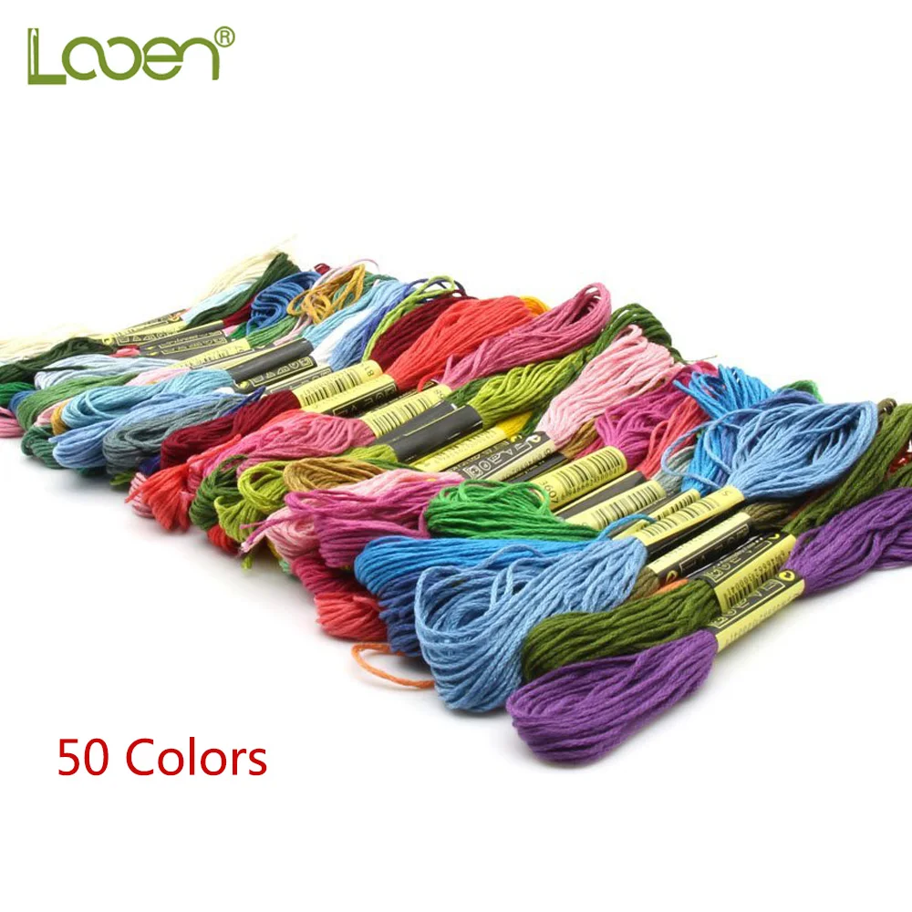50pcs/set Multicolor Soft Cotton Cross Stitch Floss Prism Six-Strand Floss Premium Rainbow Color Embroidery Floss Sewing Threads
50pcs/set Multicolor Soft Cotton Cross Stitch Floss Prism Six-Strand Floss Premium Rainbow Color Embroidery Floss Sewing Threads