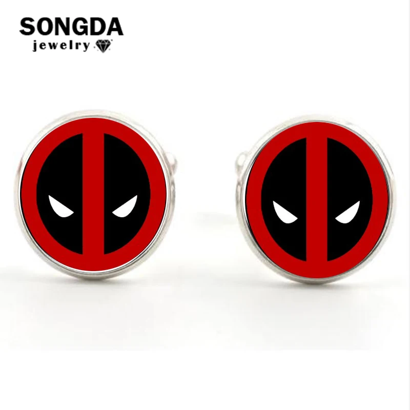 SONGDA Deadpool Shirt Cufflinks Superhero The Avengers Star Wars Anime Photo Glass Gem Customize Cuff Links Charm Men Jewelry
SONGDA Deadpool Shirt Cufflinks Superhero The Avengers Star Wars Anime Photo Glass Gem Customize Cuff Links Charm Men Jewelry
