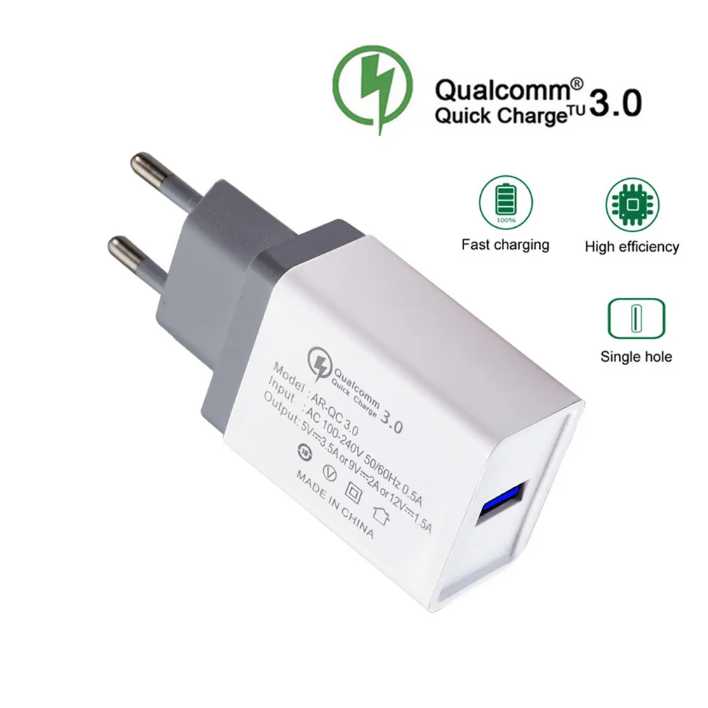 QC3.0 5V3A USB Charger 9V2A12V1.5A Fast Charger Plug Mobile Charger Applicable to Various Types of Mobile Phones
QC3.0 5V3A USB Charger 9V2A12V1.5A Fast Charger Plug Mobile Charger Applicable to Various Types of Mobile Phones