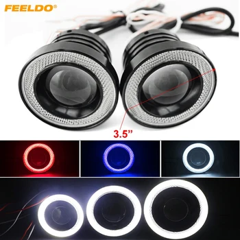 FEELDO 1Pair 3.5" 89mm 30W Universal COB LED Headlight Fog Lamp With COB Angel Eyes Daytime Running Light Headlight
FEELDO 1Pair 3.5" 89mm 30W Universal COB LED Headlight Fog Lamp With COB Angel Eyes Daytime Running Light Headlight