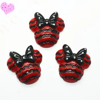 Minnie Mouse black red colorful Zig Zag Chevron Stripe Flat back decoration 50pcs/lot 27*29mm
Minnie Mouse black red colorful Zig Zag Chevron Stripe Flat back decoration 50pcs/lot 27*29mm