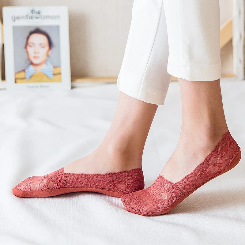 Women Cool Feeling Lace No Show Woman Socks Fashion Girls Sock Slippers 1 Pair Summer Spring Breathable
Women Cool Feeling Lace No Show Woman Socks Fashion Girls Sock Slippers 1 Pair Summer Spring Breathable