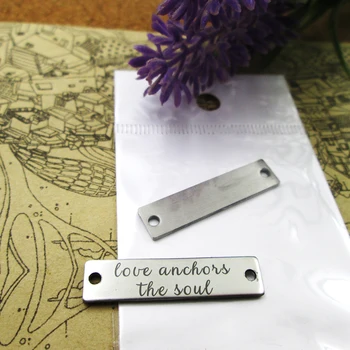 20pcs--Nautical Love Anchors the Soul Connector stainless steel charms more style for choosing DIY Charms pendants for necklace 30x7mm
20pcs--Nautical Love Anchors the Soul Connector stainless steel charms more style for choosing DIY Charms pendants for necklace 30x7mm
