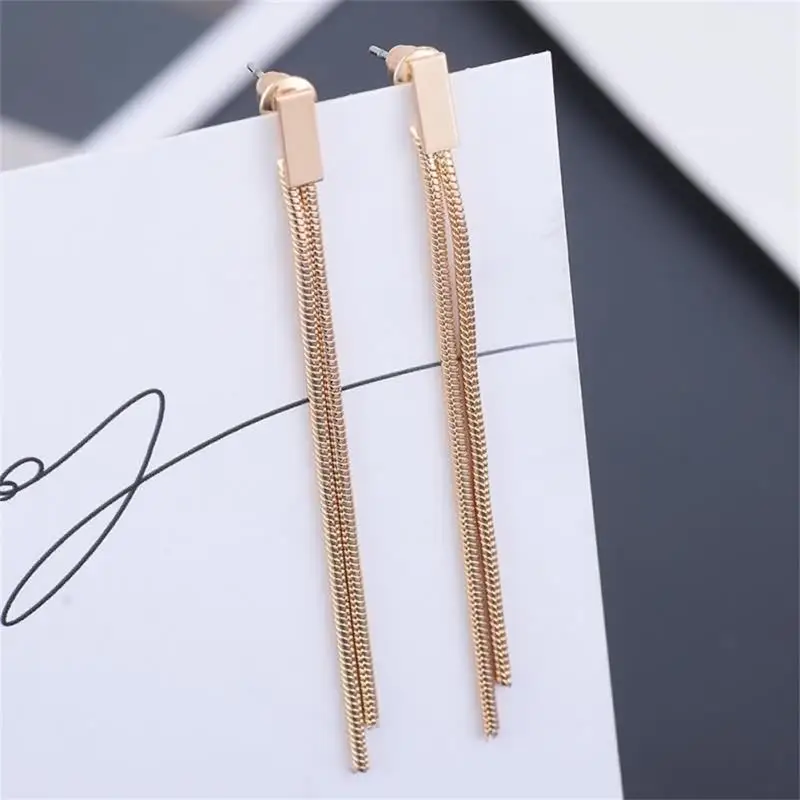 1 Pair New Double Tassel Earrings Long Dangle Ear Drop Anti-allergy Jewelry Accessories
1 Pair New Double Tassel Earrings Long Dangle Ear Drop Anti-allergy Jewelry Accessories