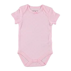 HelloBaby жаккардовый боди с короткими рукавами и круглым вырезом