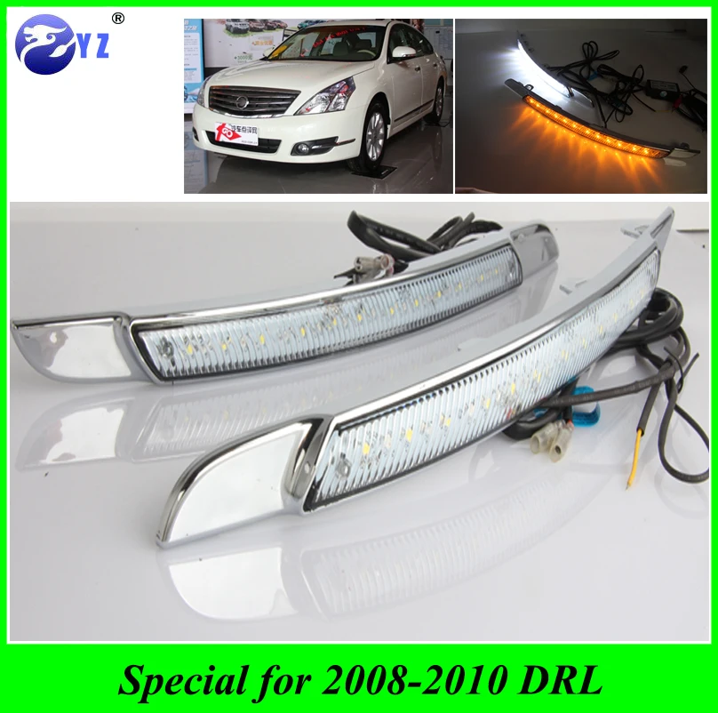 Автомобильная проблесковая 1 пара для Nissan Altima Teana 2008 2009 2010 светодиодный DRL
