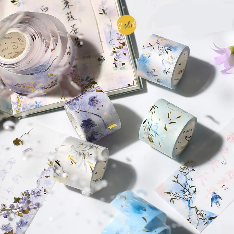 Coloffice 1PC Chinese Style Retro Hot Stamping Leaf Fish Washi Tape Handbook DIY Paper Adhesive Tape Office Supplies 30mm*5m
Coloffice 1PC Chinese Style Retro Hot Stamping Leaf Fish Washi Tape Handbook DIY Paper Adhesive Tape Office Supplies 30mm*5m
