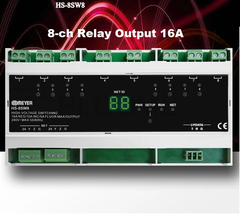 8 Channels Relay 16A Output Module Crestron for Swiching Control like Lamp Lighting Curtains RS485 RS232
8 Channels Relay 16A Output Module Crestron for Swiching Control like Lamp Lighting Curtains RS485 RS232