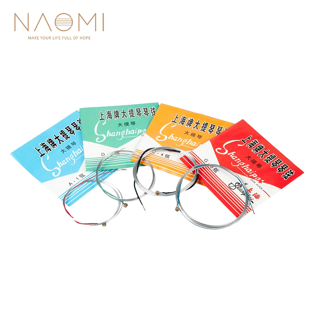 NAOMI Shanghai Brand Cello Strings A D G C 4 Strings 4/4 Cello String For Beginners Students
NAOMI Shanghai Brand Cello Strings A D G C 4 Strings 4/4 Cello String For Beginners Students