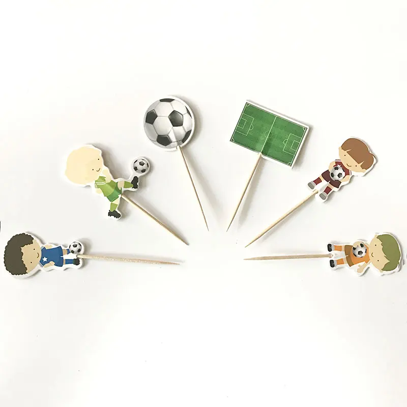 24pcs Football Boys With Bamboo Ice Cream Candy Bar Cupcake Toppers Pick Birthday Party Supplies Kids Baby Shower Decorations
24pcs Football Boys With Bamboo Ice Cream Candy Bar Cupcake Toppers Pick Birthday Party Supplies Kids Baby Shower Decorations
