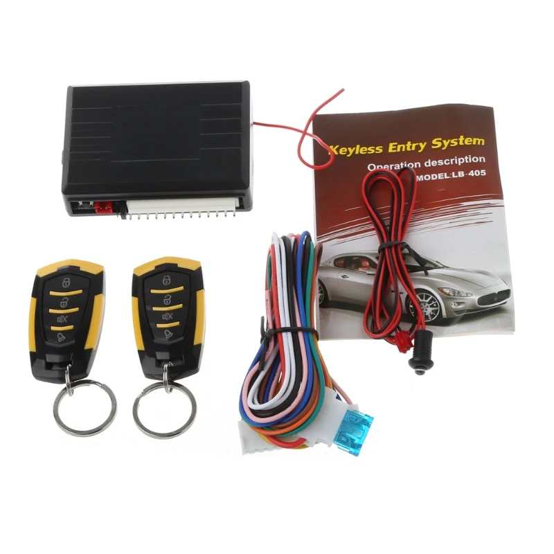 12V Car Auto Alarm Remote Central Door Locking Vehicle Keyless Entry System Kit