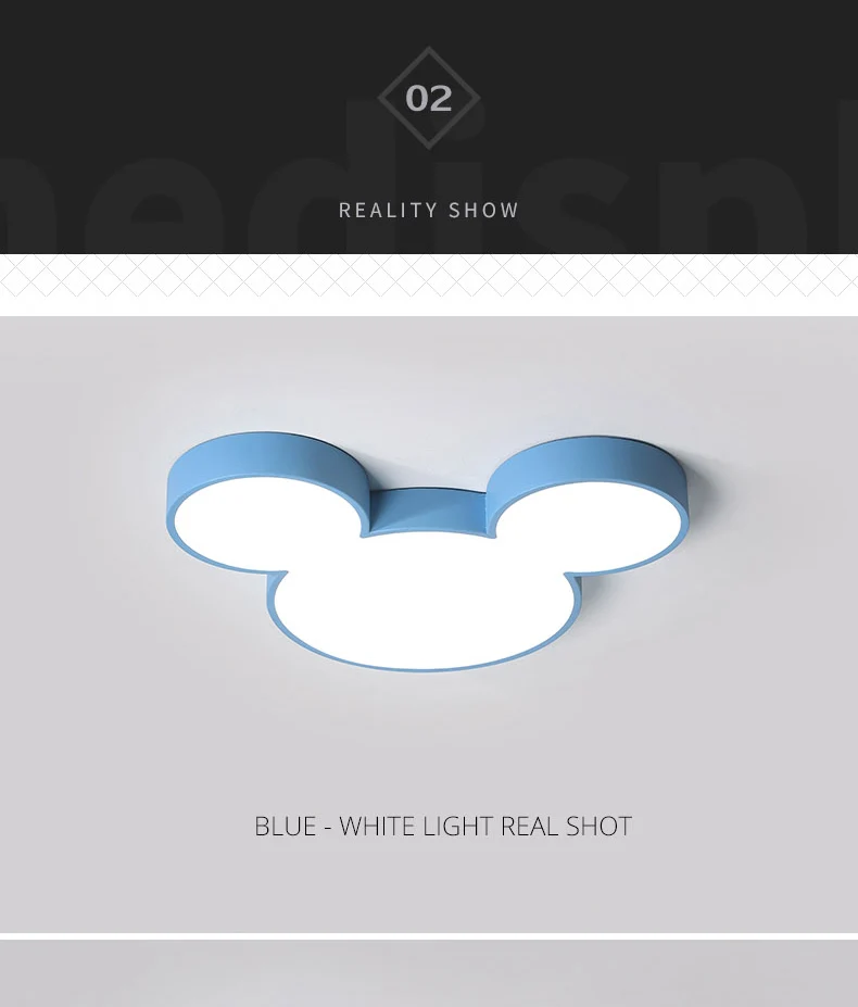 DX Color Mickey Led Ceiling Lights (6)