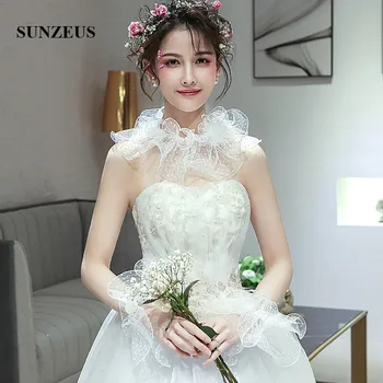 Dot Tulle Smalll Wraps for Bridal Wedding Dress Accessories Ruffles Back Straps Short Wedding Capes coprispalle donna SW21
Dot Tulle Smalll Wraps for Bridal Wedding Dress Accessories Ruffles Back Straps Short Wedding Capes coprispalle donna SW21