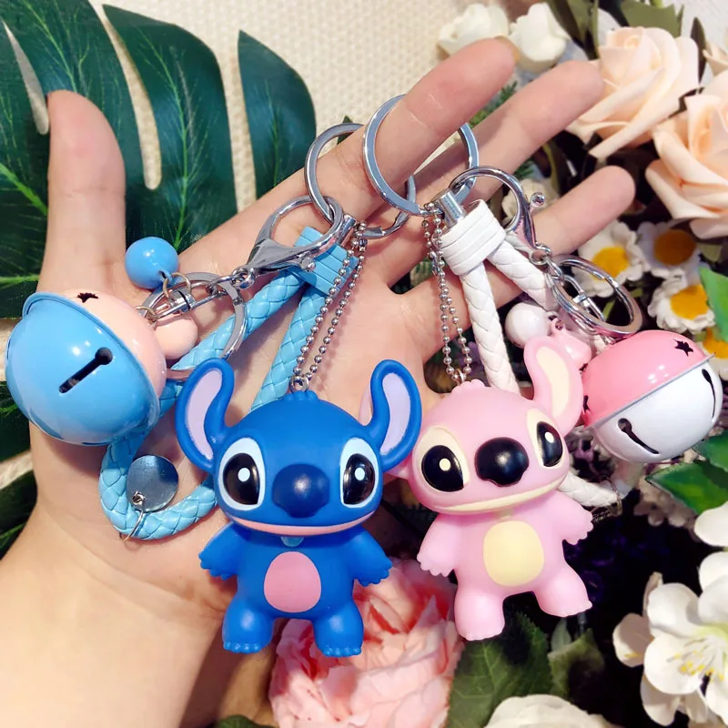 Cartoon Anime Cute Doll Stitch Keychain Child Toy Animal Braid Belt Bells Car Bag Key Ring Trinkets Accessories Gift Porte Clef
Cartoon Anime Cute Doll Stitch Keychain Child Toy Animal Braid Belt Bells Car Bag Key Ring Trinkets Accessories Gift Porte Clef