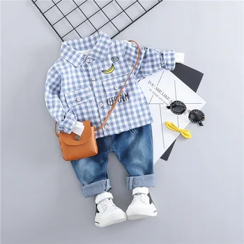 HYLKIDHUOSE 2019 Spring Toddler Infant Clothing Sets Baby Boys Clothes Suits Grid Shirt Jeans Casual Kid Children Costume
HYLKIDHUOSE 2019 Spring Toddler Infant Clothing Sets Baby Boys Clothes Suits Grid Shirt Jeans Casual Kid Children Costume