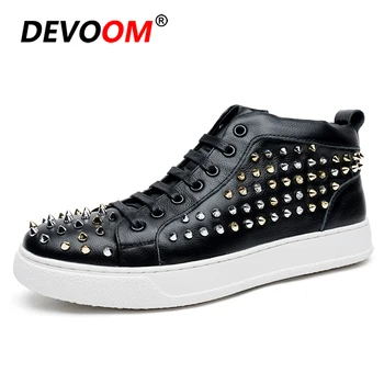 Fashion Military Boots Stud Rivet Spikes Club Shoes Genuine Leather Sneakers Mocassin Men Party Shoes 2018 Autumn Winter Ankle
Fashion Military Boots Stud Rivet Spikes Club Shoes Genuine Leather Sneakers Mocassin Men Party Shoes 2018 Autumn Winter Ankle