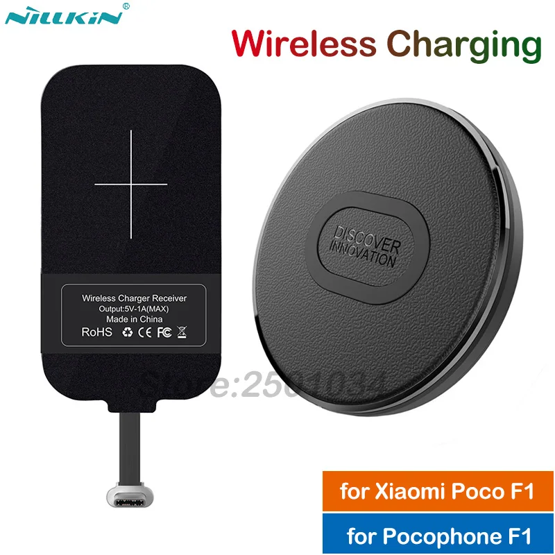 Nillkin Qi Wireless Charging for Xiaomi Pocophone F1 Mini Fast Wireless Charger+USB Type-C Charging Receiver Adapter for Poco F1
Nillkin Qi Wireless Charging for Xiaomi Pocophone F1 Mini Fast Wireless Charger+USB Type-C Charging Receiver Adapter for Poco F1