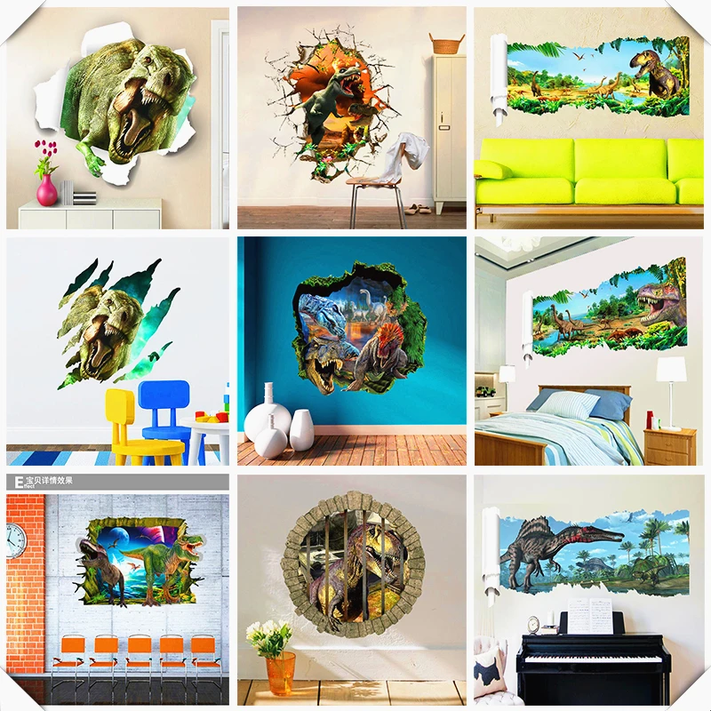 popular 3d effect forest dinosaur through wall stickers for kids rooms cartoon pvc animal wall decals mural art
popular 3d effect forest dinosaur through wall stickers for kids rooms cartoon pvc animal wall decals mural art