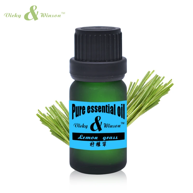 

Vicky&winson Lemon grass essential oil 10ml Cymbopogon citrates oils aromatherapy Prevent beriberi Mosquito repellent VWDF31