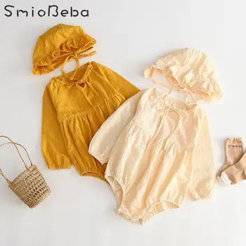 Newborn Baby Girls Rompers with Hats 2PCS Sets Bubble Foamed Long Sleeve Autumn Infants Yellow Jumpsuit Girls In 2019 Clothing
Newborn Baby Girls Rompers with Hats 2PCS Sets Bubble Foamed Long Sleeve Autumn Infants Yellow Jumpsuit Girls In 2019 Clothing