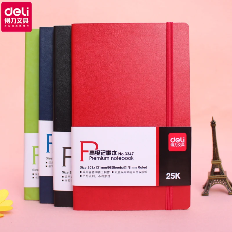 Free shipping deli 3347 faux leather PU cover 25k 98 sheets commercial portable planner stationery daily memos pocket notebook
Free shipping deli 3347 faux leather PU cover 25k 98 sheets commercial portable planner stationery daily memos pocket notebook