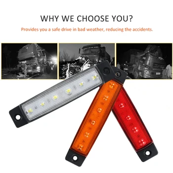 1PC DC12V/24V IP65 Side Marker Indicator Light Clearance Lamp Trailer Rear Tail Stop Turn Lightfor Truck Bus Trailer RV Car
1PC DC12V/24V IP65 Side Marker Indicator Light Clearance Lamp Trailer Rear Tail Stop Turn Lightfor Truck Bus Trailer RV Car
