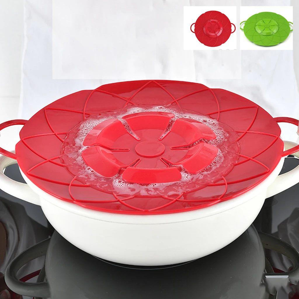 New Arrival Kitchen Gadgets Silicone Lid Spill Stopper Pot Cover 25.8cm Diameter Cooking Pot Lids Utensil Flower Shape
New Arrival Kitchen Gadgets Silicone Lid Spill Stopper Pot Cover 25.8cm Diameter Cooking Pot Lids Utensil Flower Shape