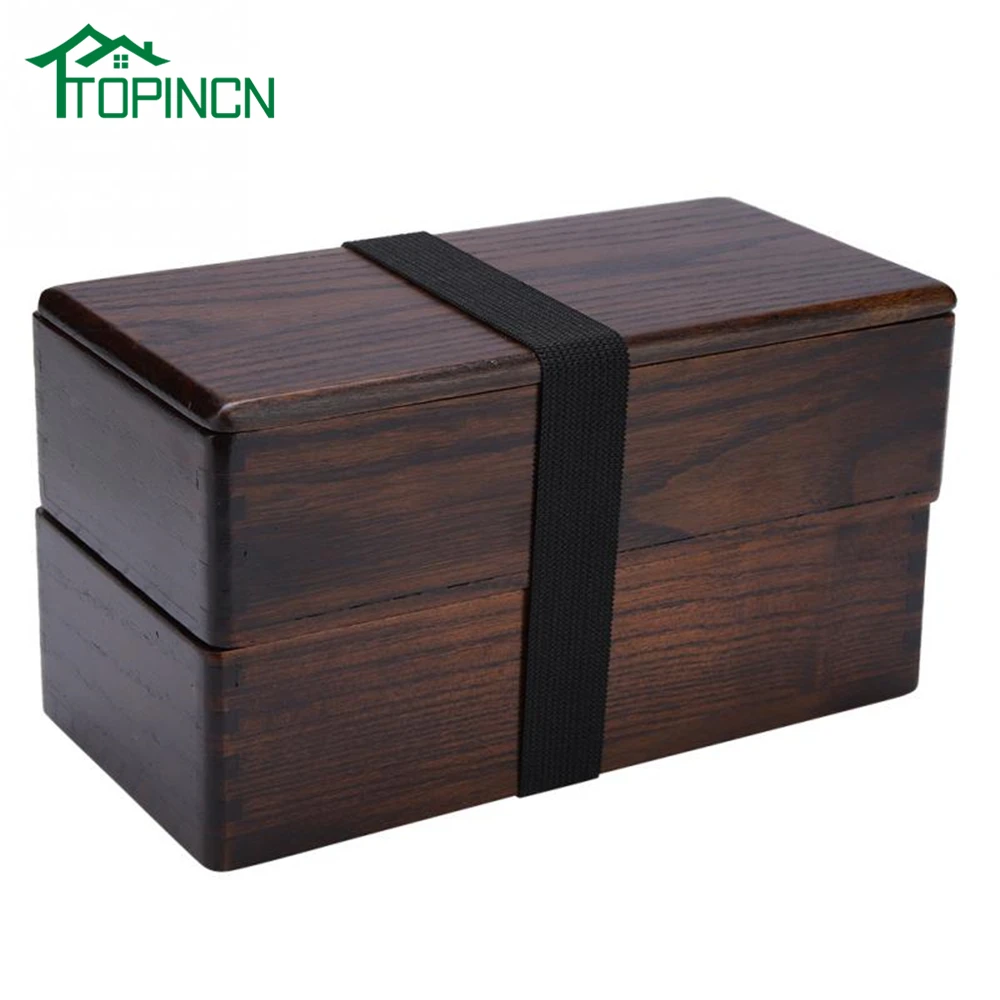 TOPINCN Top Quality Japanese Bento Box Natural Wooden Lunch Box Double Layer Rectangle Food Container for Picnic Sushi Bento
TOPINCN Top Quality Japanese Bento Box Natural Wooden Lunch Box Double Layer Rectangle Food Container for Picnic Sushi Bento
