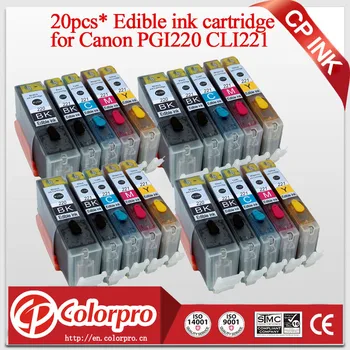 20PK PGI220 CLI221 Edible Ink Cartridge for Canon Pixma MP540 MP550 MP560 MP640 MX860 MX870 IP3600 IP4600 for Canon PGI 220
20PK PGI220 CLI221 Edible Ink Cartridge for Canon Pixma MP540 MP550 MP560 MP640 MX860 MX870 IP3600 IP4600 for Canon PGI 220
