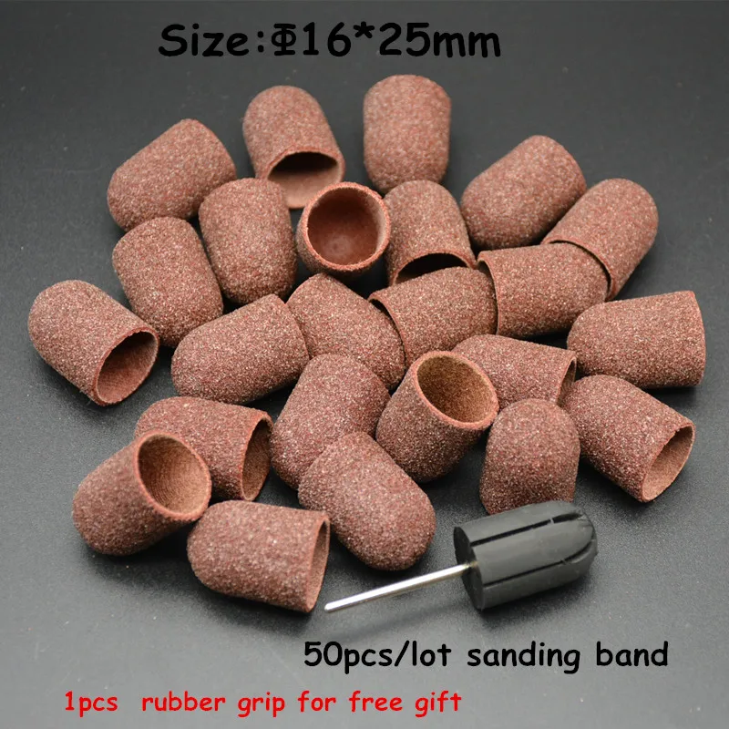 EWT 50Pcs 180# 16*25mm Nail Drill Bits Sanding Bands Block Caps Rubber Mandrel Grip Machine For Pedicure Nail Art Tool
EWT 50Pcs 180# 16*25mm Nail Drill Bits Sanding Bands Block Caps Rubber Mandrel Grip Machine For Pedicure Nail Art Tool