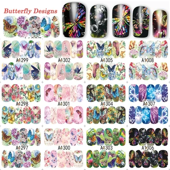 12 Designs/Lot Butterfly Deep Nail Art Full Sticker Decals Fashion 2017 Water Transfer Nail Decals Nail Art Tattoos TRA1297-1308
12 Designs/Lot Butterfly Deep Nail Art Full Sticker Decals Fashion 2017 Water Transfer Nail Decals Nail Art Tattoos TRA1297-1308