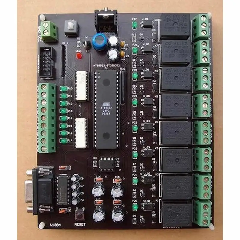 Eight 24-volt control relay industrial control panels with power storage ( supports AT89S52 / STC89C52)
Eight 24-volt control relay industrial control panels with power storage ( supports AT89S52 / STC89C52)
