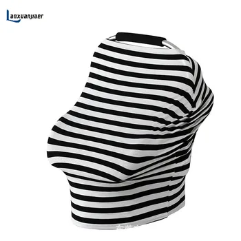 

Baby Car Seat Cover Canopy Nursing Cover Multi-Use Stretchy Infinity Scarf Breastfeeding Shopping Cart Cover High Chair Cover