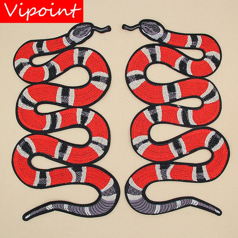 VIPOINT embroidery big snake patches red patches badges applique patches for clothing XW-95
VIPOINT embroidery big snake patches red patches badges applique patches for clothing XW-95