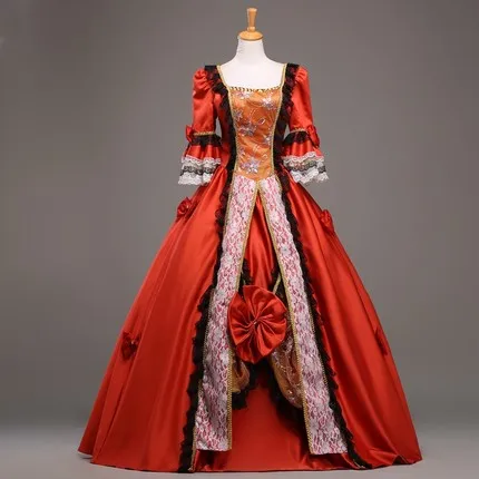 2017 Red Bow Short Sleeve 18th Century Queen Victorian Dresses Print Ball Gowns
2017 Red Bow Short Sleeve 18th Century Queen Victorian Dresses Print Ball Gowns